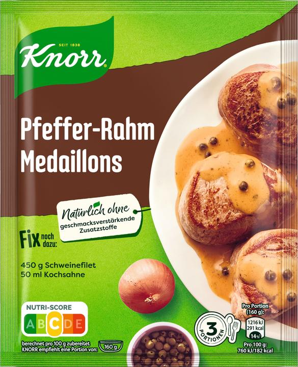 Image du produit Knorr Fix Médaillons au poivre et à la crème (35 g)