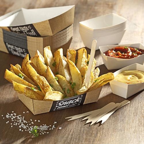 Produktbild Papstar Pommes-Frites-Trays "pure" "Good Food"ittel (50 x)