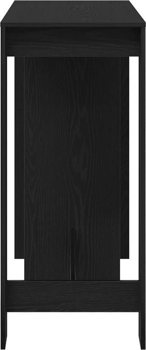 Produktbild VidaXL Bartisch mit Regal Schwarz Eiche 102,5x46x103,5 cm Hergestelltes Holz