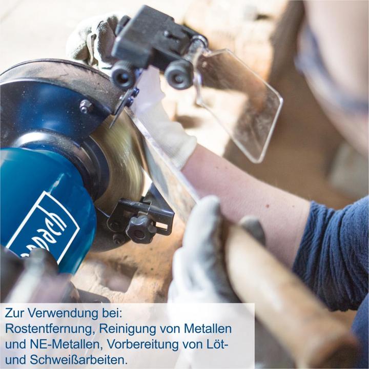 Produktbild Scheppach SM150LB Doppelschleifer mit Bürste - 230-240V 50Hz 400W - 150mm (Doppelschleifer, 400 W)