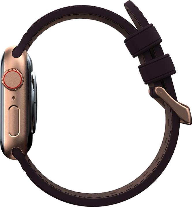 Actual product image Njord Eldur Watch Strap For (41 mm, 40 mm, Vegan Leather, Stainless steel fastener, Salmon leather)
