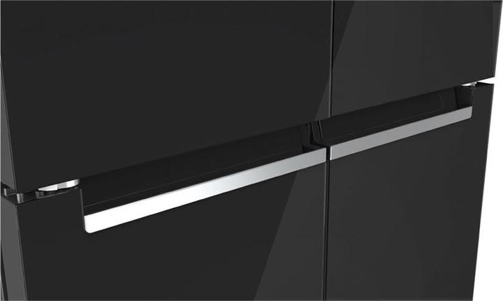 Produktbild Bosch Hausgeräte Serie 4, Kühl-Gefrierkombination mehrtürig, Glasfront, 189.5 x 85.5 cm, Schwarz, KMC85LBEA (547 l)