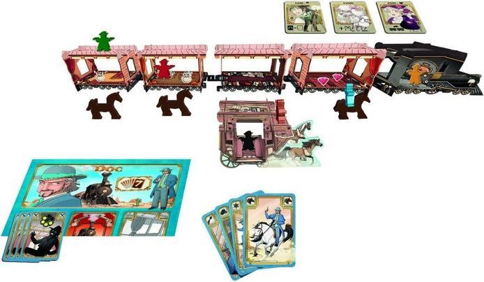 Actual product image Asmodée Colt Express: Postkutsche und Pferde (German)