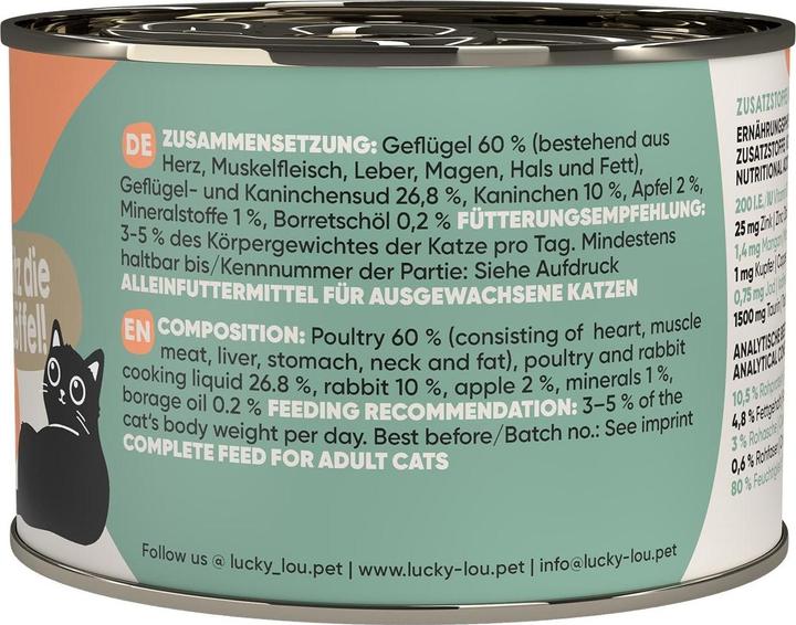 Produktbild Lucky Lou Katzen-Nassfutter (Adult, 1 Stk., 251 g)