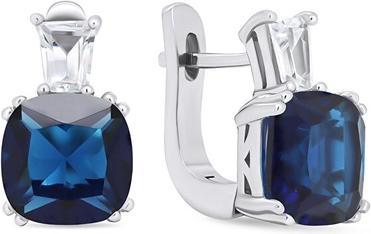 Brilio Silver - Timeless silver earrings with zircons EA633WB