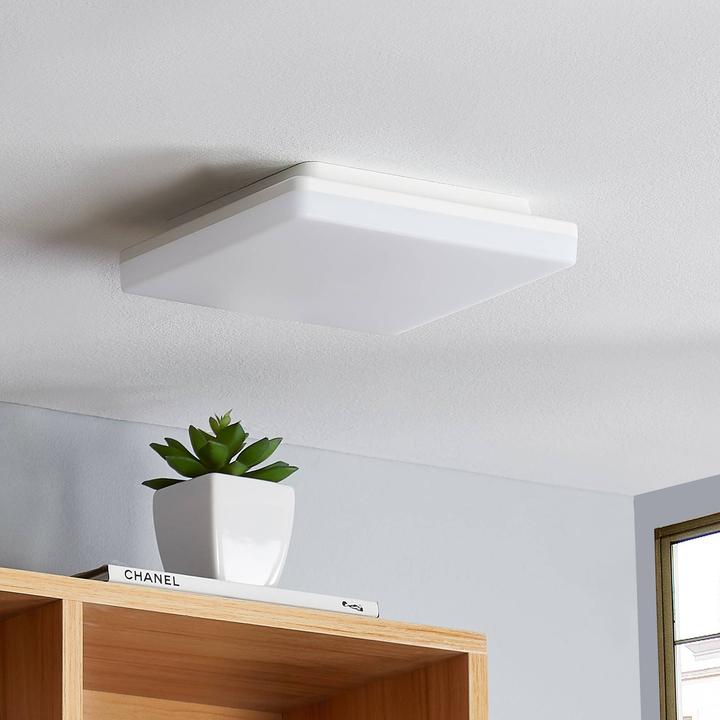 Produktbild Prios Artin LED-Deckenlampe, Sensor, eckig, 22 cm (2200 lm)