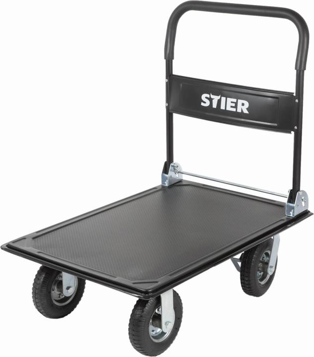 Produktbild Stier Plattformwagen klappbar Tragkraft 300kg mit Luftbereifung (300 kg)