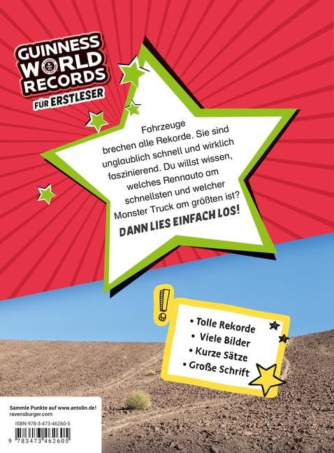 Actual product image Ravensburger Guinness World Records für Erstleser - Fahrzeuge (German, 2023)
