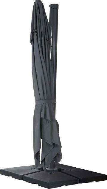 Actual product image Swisshandel24 Gastronomy traffic light umbrella, 3x4m (Ø5m) swivelling, polyester/aluminium 26kg anthracite