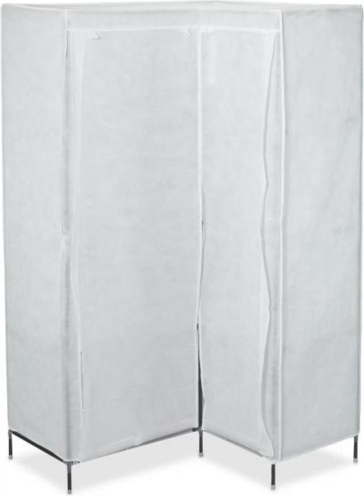Actual product image Relaxdays Corner Canvas Wardrobe (100 x 83 x 169 cm)