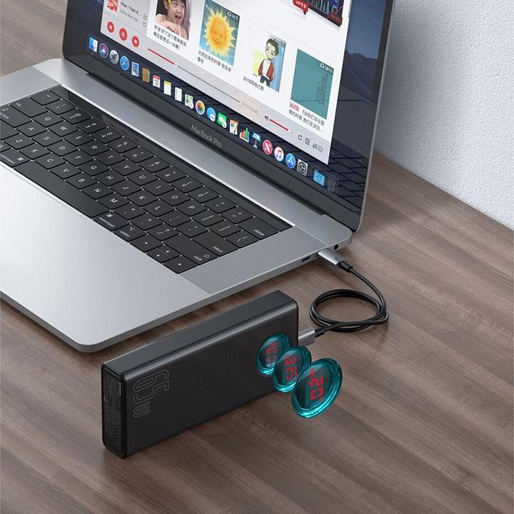 Immagine prodotto Baseus Display digitale Amblight (30000 mAh, 65 W, 111 Wh)