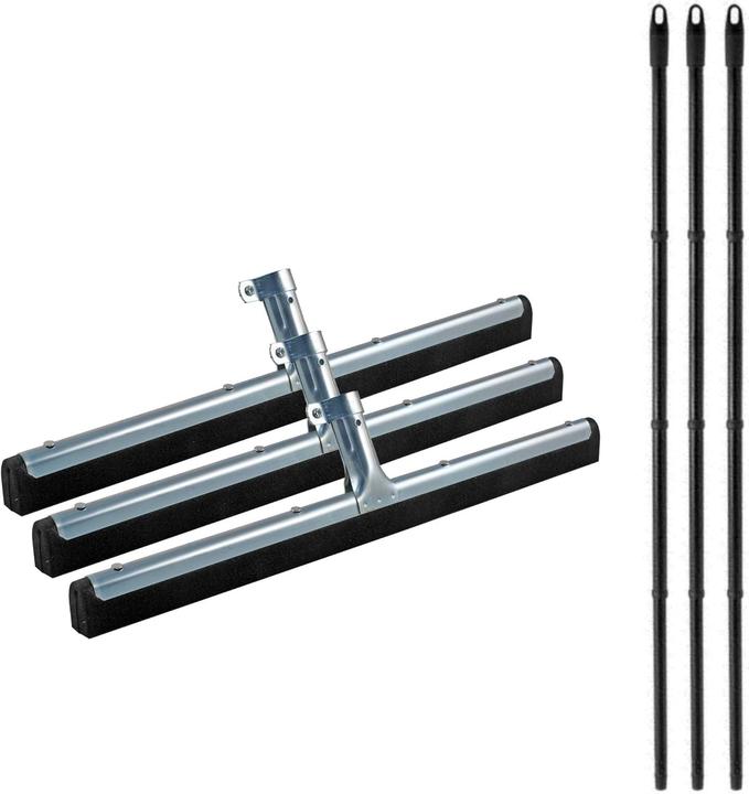 Actual product image Novaliv 3X Badabzieher mit Stiel Dusche Edelstahl Badabzieher Dusche Edelstahl XXL breit Fliesen Was