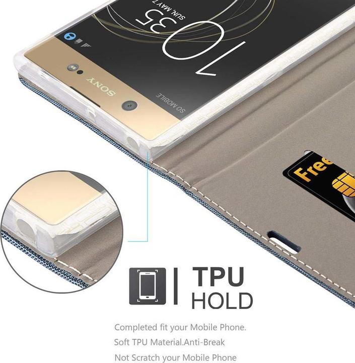 Actual product image Cadorabo Book Jeans Optics Cover (Sony Xperia XA1 Ultra)