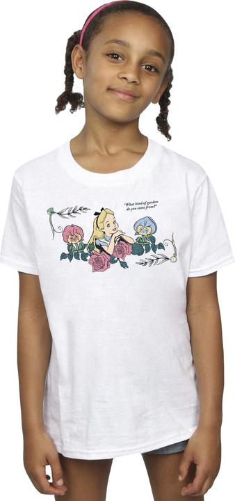 Immagine prodotto Disney Girls Alice In Wonderland What Kind Of Garden Maglietta in cotone (140, 146)