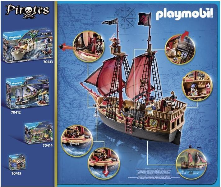 Actual product image Playmobil 70411 Pirate ship (70411, Playmobil Pirates)