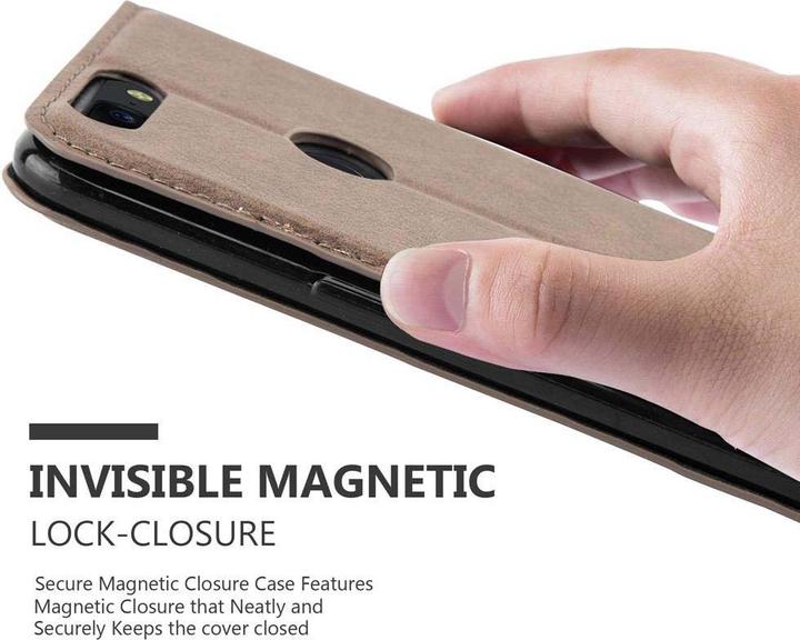 Actual product image Cadorabo Book Invisible Magnet Cover (OnePlus 5T)