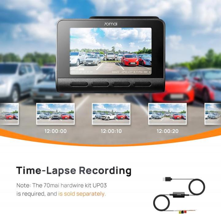 Actual product image 70mai A810 (Built-in display, Wi-Fi, Built-in microphone, 4K)