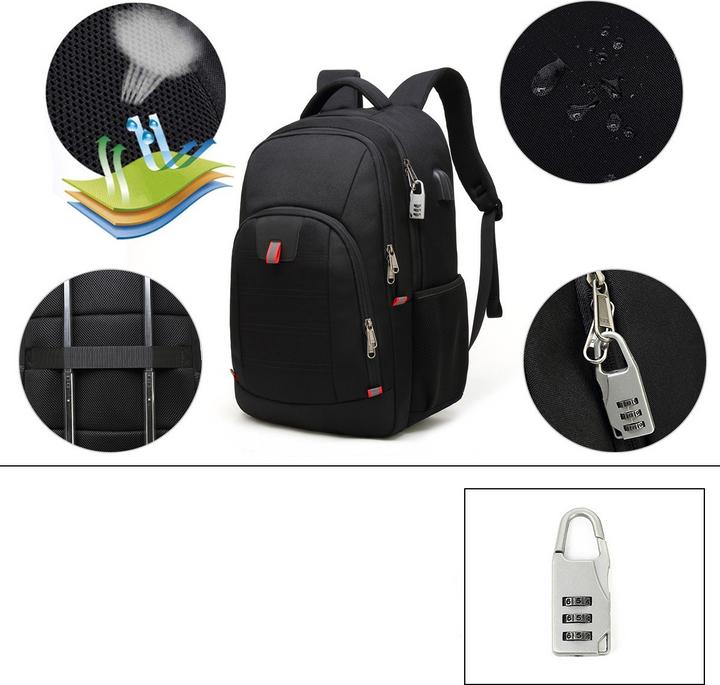 Immagine prodotto Noya Zaino per laptop con protezione antifurto 32L (32 l)