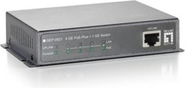Immagine prodotto LevelOne Level One GEP-0521: 4 GE PoE-Plus + 1 GE (5 Porti)