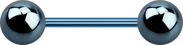 Image du produit Star Piercing Micro Barbell bleu clair avec deux boules (Acier chirurgical 316L, sans laiton)