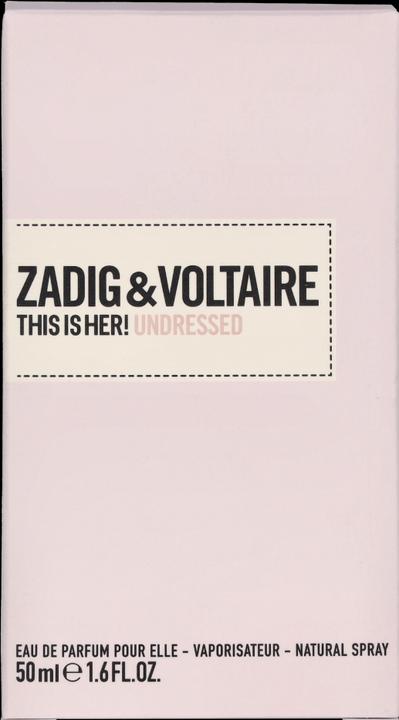 Actual product image Zadig & Voltaire Undressed Eau de Parfum (Eau de parfum, 50 ml)