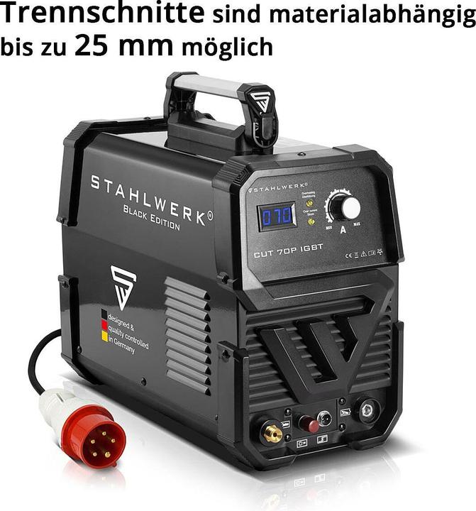 Produktbild Stahlwerk Plasmaschneider CUT 70 P IGBT mit 70 Ampere und Pilot-Zündung