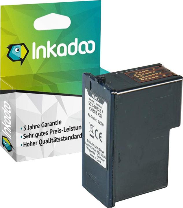 Actual product image Inkadoo Printer cartridges compatible with Dell 592-10278 / KX702 Ink cartridge, black Black (FC)