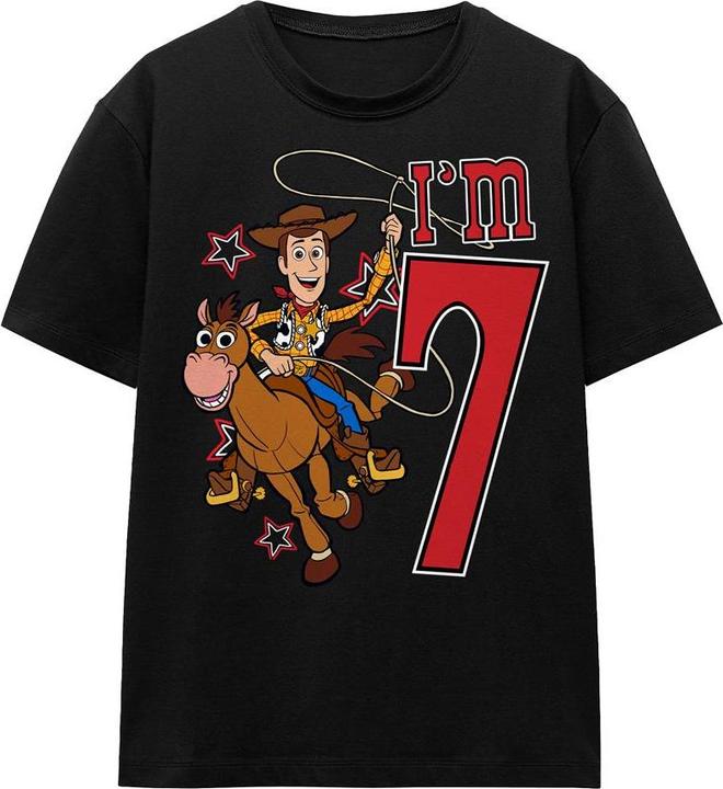 Immagine prodotto Toy Story I'm 7 Maglietta Compleanno Legno Adulto Unisex (L)