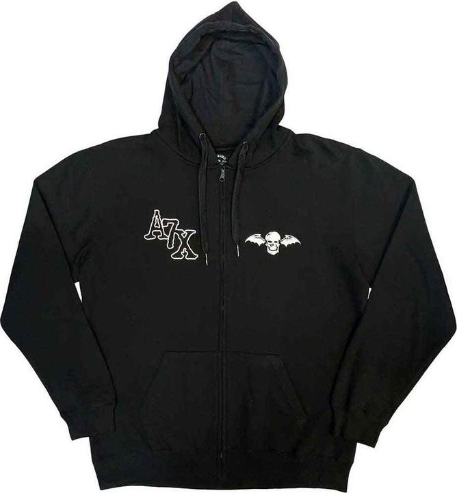 Immagine prodotto Avenged Sevenfold Dead Head Felpa con Cappuccio e Zip Intera Stampa posteriore Adulto Unisex (S)