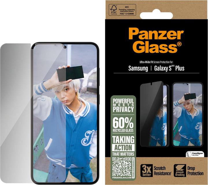 Immagine prodotto PanzerGlass Vestibilità ultra-ampia (1 Pezzo/i, Samsung Galaxy S25+)