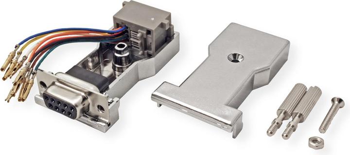 Produktbild Roline RS232 zu RJ45 Adapter (0.09 m)