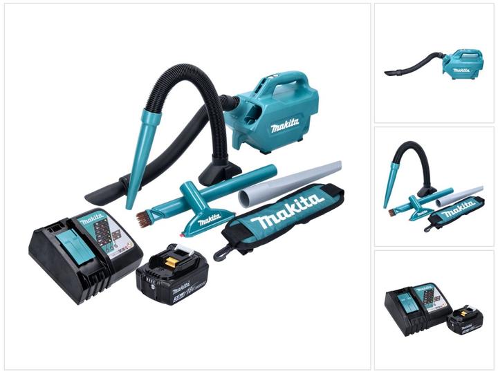 Actual product image Makita DCL 184 RF1 Battery hoover 18 V 54 mbar 0.5 l + 1x battery 3.0 Ah + charger