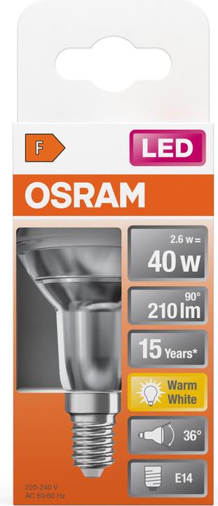 Produktbild Osram Led Star R50 (E14, 2.60 W, 210 lm, 1 x, F)