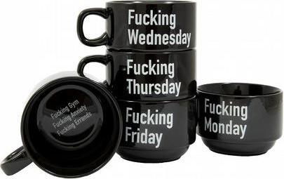 Image du produit Fisura Tasses "F****** Week" (set de 5) (120 ml, 5 x)