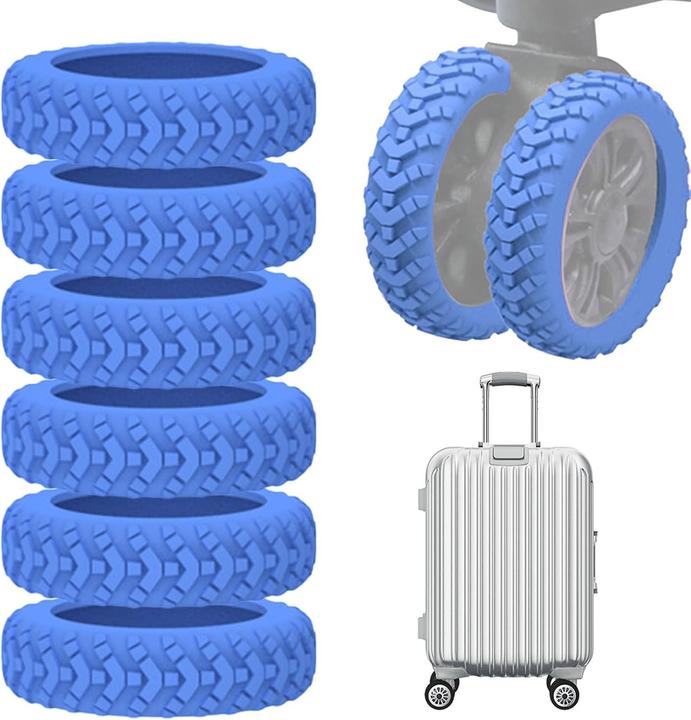 Swissdetector Kofferreifenhülle - Leise - 8 Stück - Blau (Schutzhülle)
