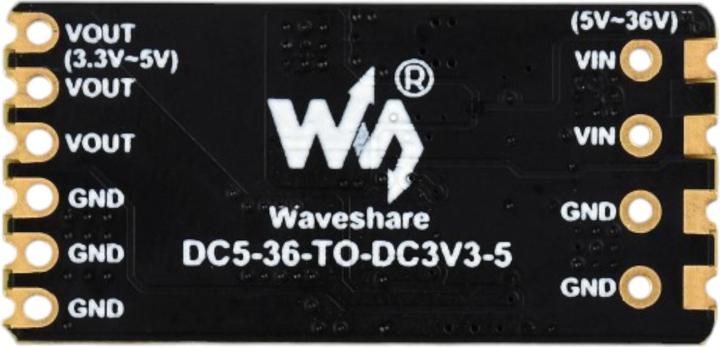 Immagine prodotto WaveShare Convertitore buck DC-DC step down da 6-36V a 5V/3.3V 4A