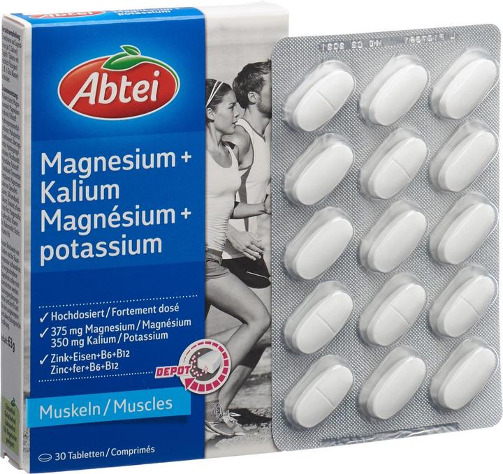 Actual product image Abtei Magnesium + Potassium (30 Piece, Pills, 85 g)