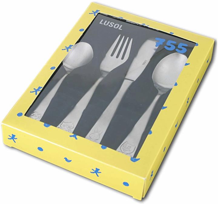 Immagine prodotto Sola Set di posate per bambini Lusol 755 Elite 4 pezzi, argento