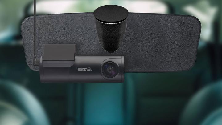 Actual product image Nordval Nordväl DC102-4K 128GB 2CH Dashcam Rear Camera with Wi-Fi, GPS, Parking Mode (Wi-Fi, Night vision, GPS receiver, Built-in microphone, UHD 4K)