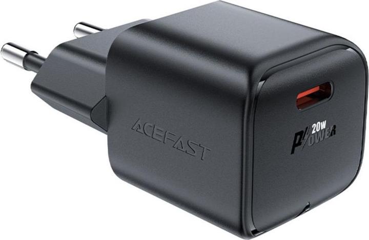 Actual product image Acefast A73 Mini PD 20W GaN USB-C wall charger - black (20 W)