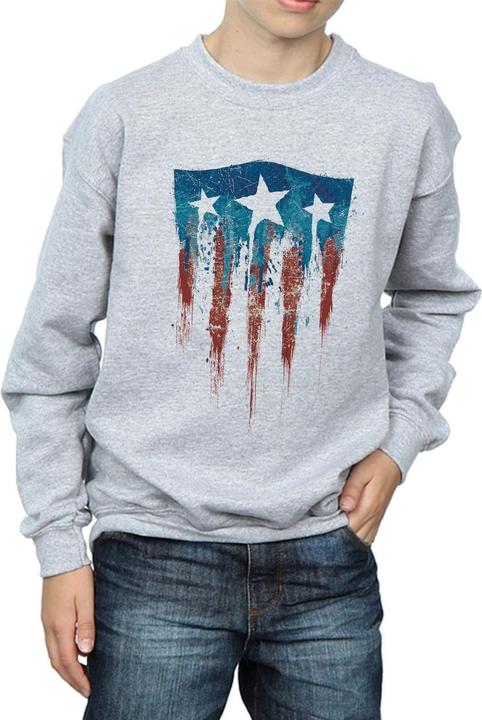 Image du produit - Sweat CAPTAIN AMERICA FLAG SHIELD - Garçon (116)