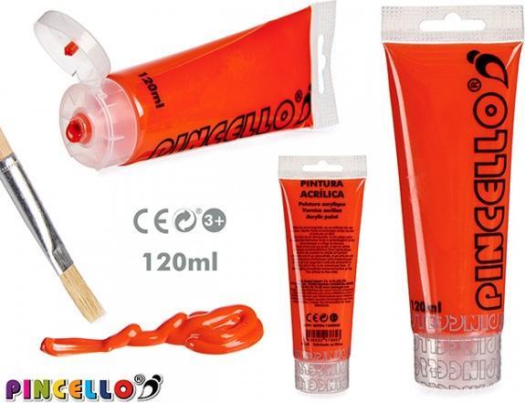 Image du produit Pincello Tube de peinture acrylique fluo 120ml (120 ml)