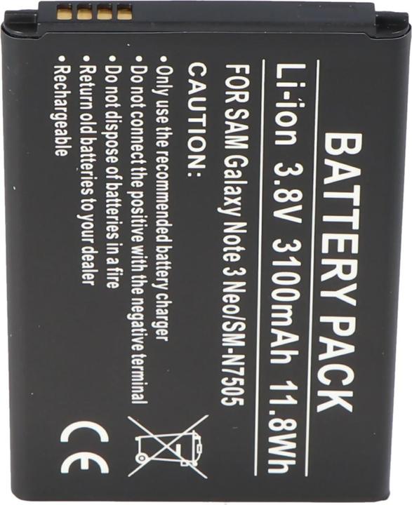 Actual product image AccuCell Battery Samsung Galaxy Note 3 Neo, SM-N7505