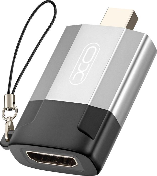 Produktbild xO Adapter GB015 mini Displayport - HDMI 4K grau (HDMI, 4.50 cm)
