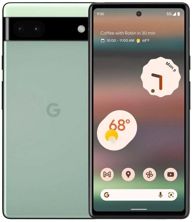 Actual product image Google Pixel 6a (128 GB, Say Green, 6.10", SIM + eSIM, 12.20 Mpx, 5G)