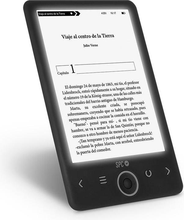 Image du produit SPC E-Book 6 Dickens Light 2 Black (6", 8 Go, Noir)