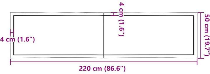 Produktbild VidaXL Aneta (220 x 4 x 50 cm)