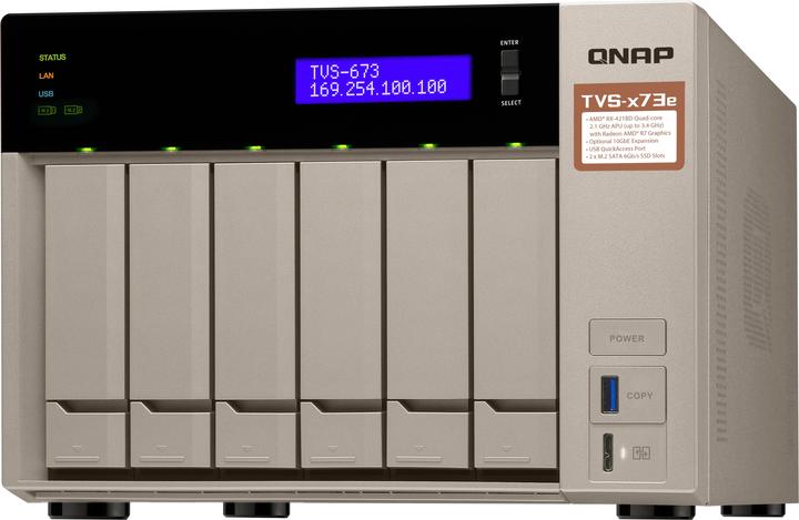 Actual product image QNAP Tvs-673e-4g (0 TB)