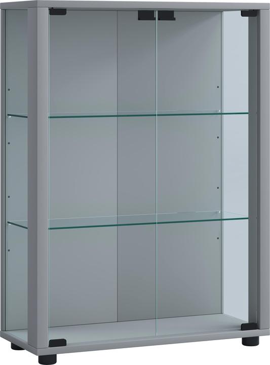 Actual product image VCM Collection stand display case wood glass Sintalo (60 x 25 x 80 cm)