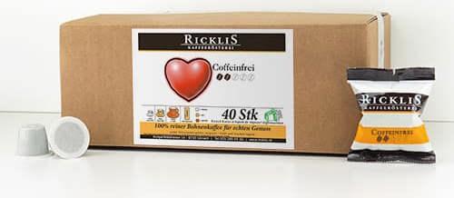 RickliS Kaffeerösterei Coffeinfrei (40 x Port.)